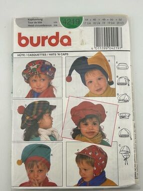 🪡 Burda Children Hats and Caps Sewing Pattern 4219